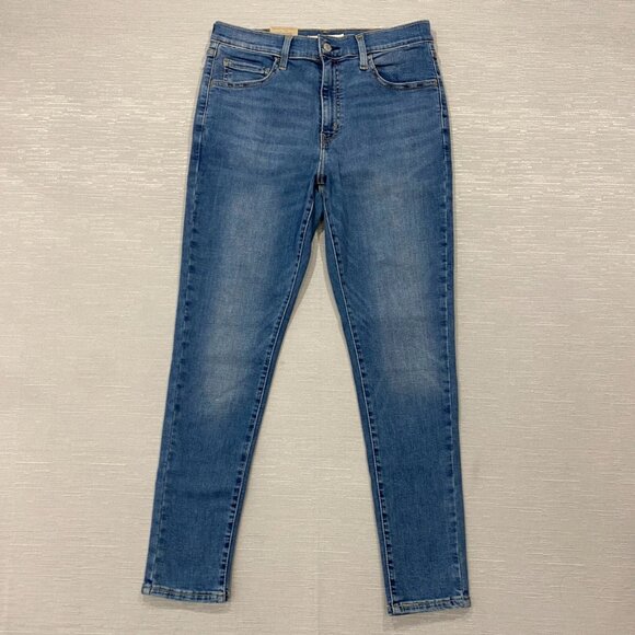 Levi's 720 Jeans Womens 31 x 28 High Rise Super Skinny Medium Wash Stretch Denim - Picture 1 of 12